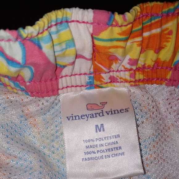 Vineyard Vines | Swim Trunks Hawaiian Floral Print Men's Size Medium - Picture 12 of 14